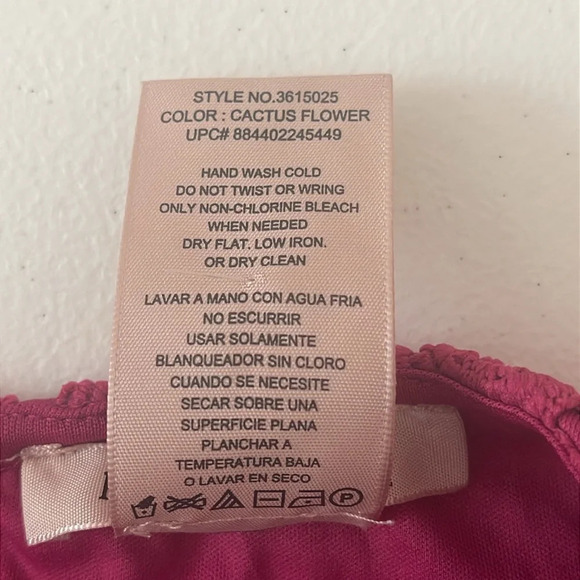 Philosophy Crocheted Lace Top Hot Pink Bohemian Barbiecore Retro Boho Size Small - Picture 4 of 6